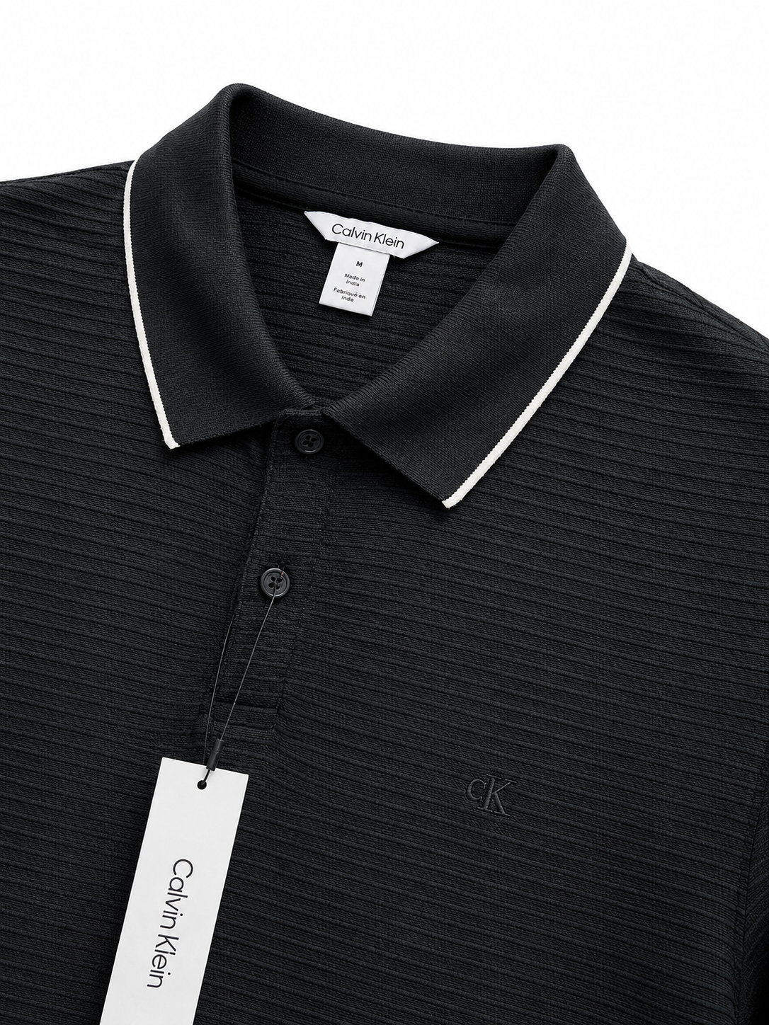 Calvin Klein Thin Stripe Knit Polo