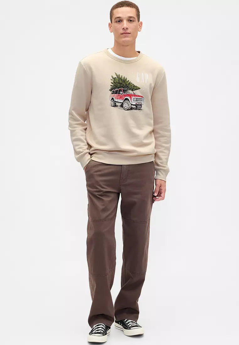 Gap Lightweight Double Brushed Fleece Sweatshirt
