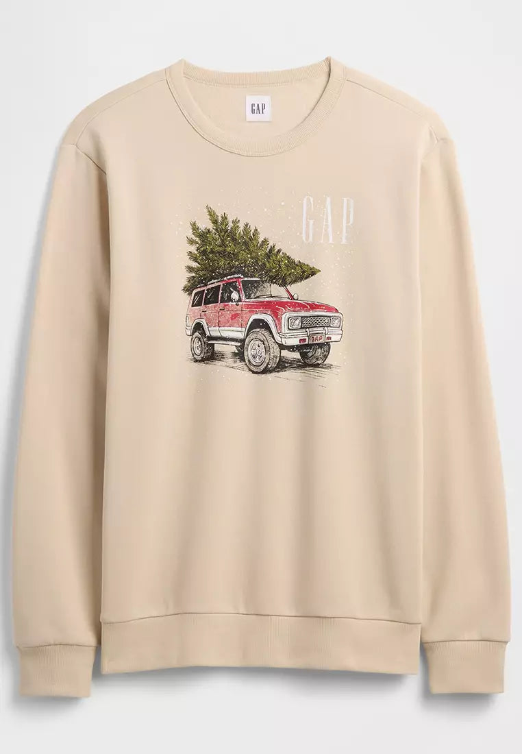 Gap Lightweight Double Brushed Fleece Sweatshirt