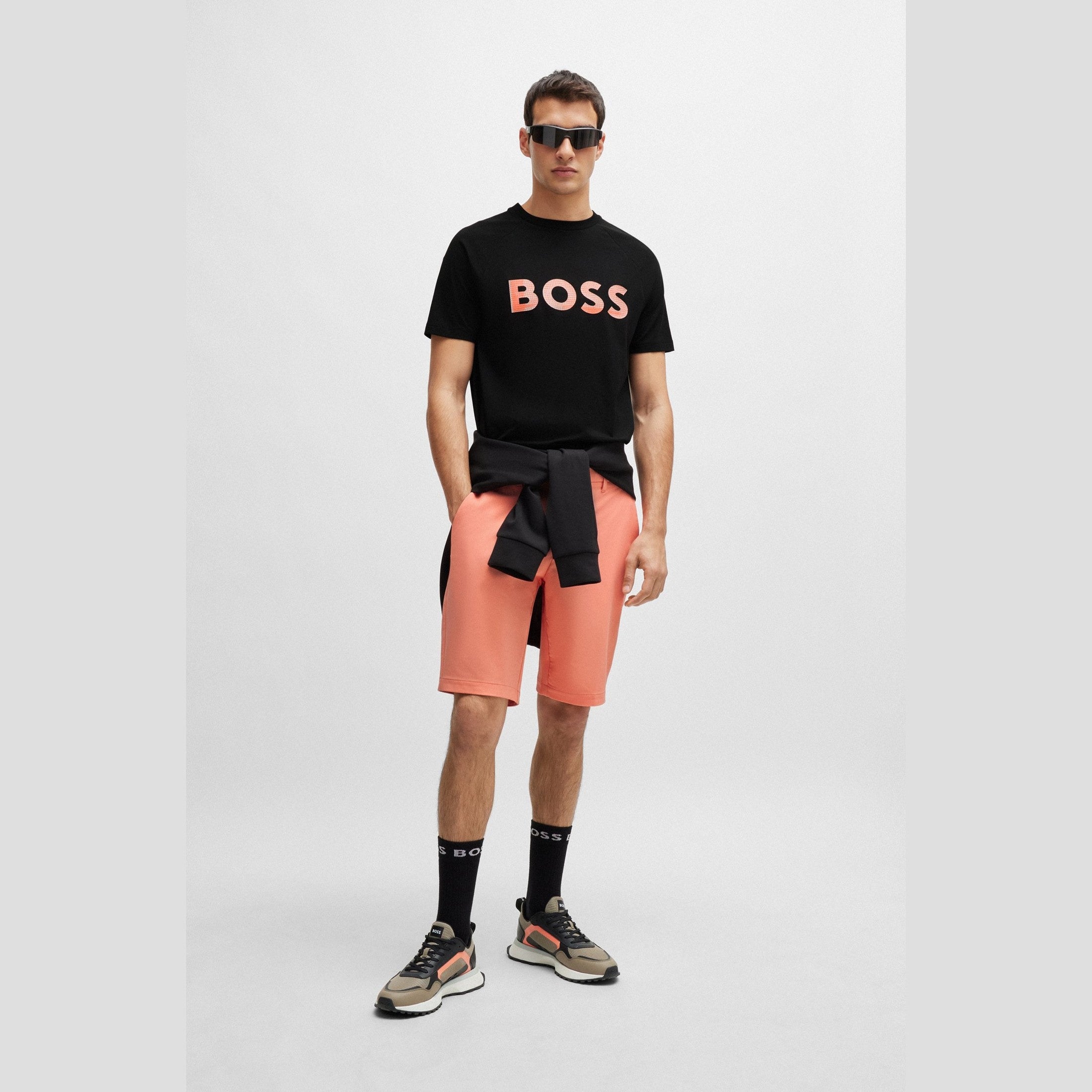 Boss Men's T-Shirt Teebero Regular Fit in black - HIPPO US Brands HUGGO BOSS