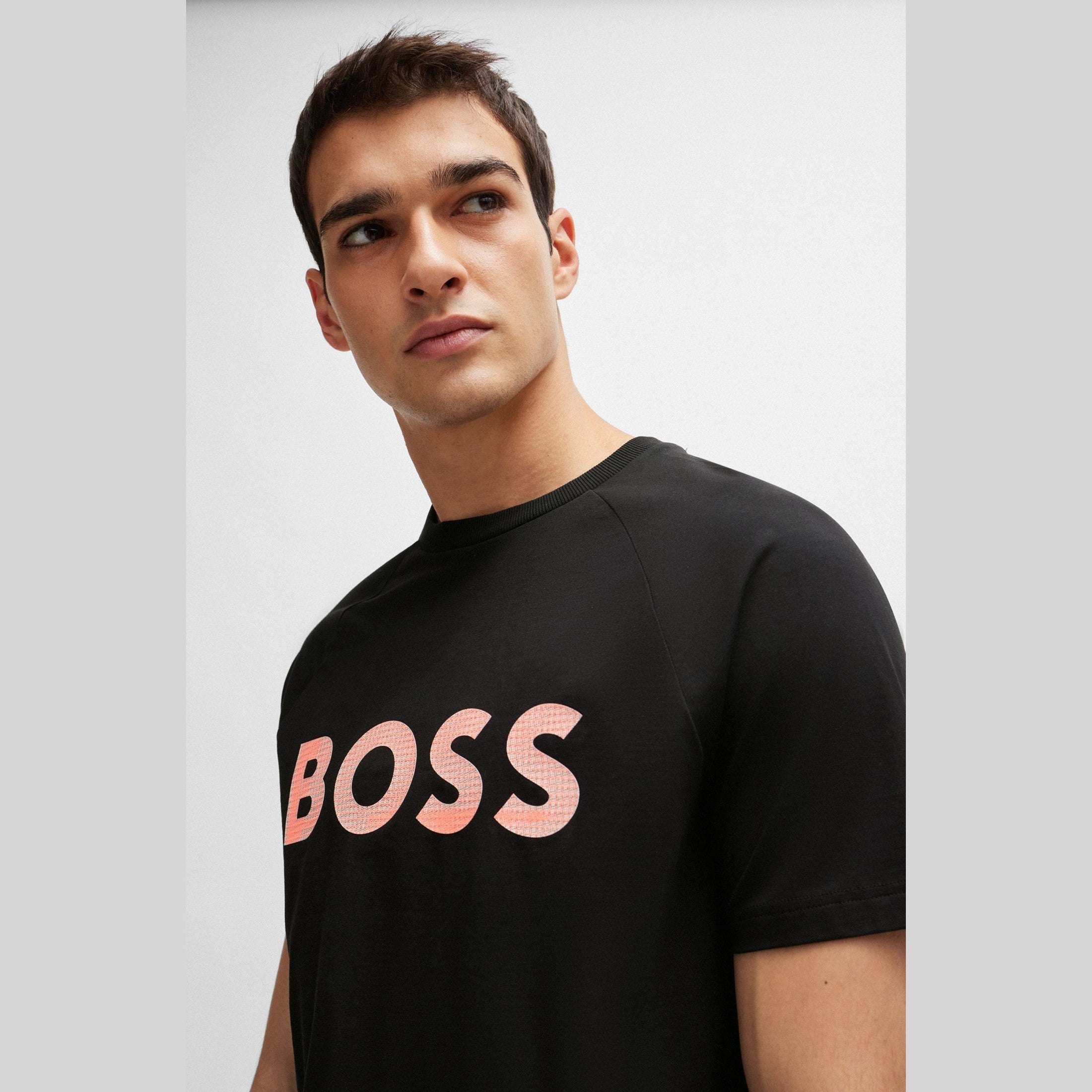 Boss Men's T-Shirt Teebero Regular Fit in black - HIPPO US Brands HUGGO BOSS