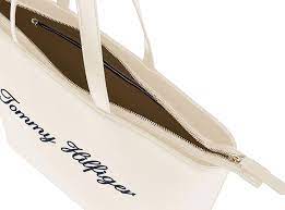 Tommy Hilfiger Brand Logo Printed Structured Shoulder Bag