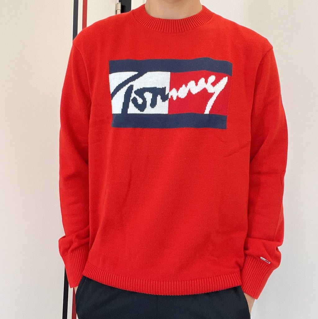 TOMMY JEANS Crew Neck Relaxed Fit Jumper