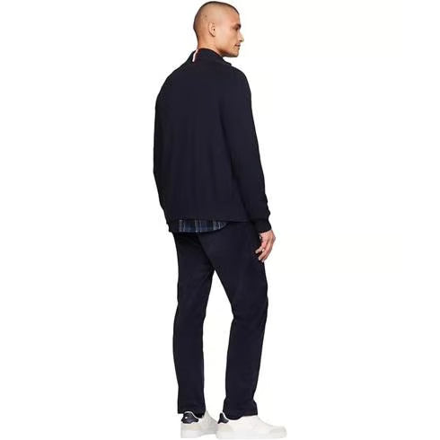 TOMMY HILFIGER SWEATER M COTTON ZIP THROUGH TH