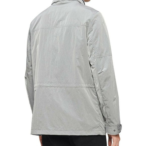 CALVIN KLEIN Mens Gray Field Jacket with Zip-Out H