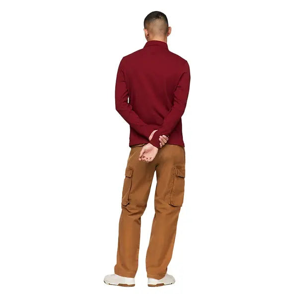 TOMMY HILFIGER regular fit polo met logo en borduursels rouge