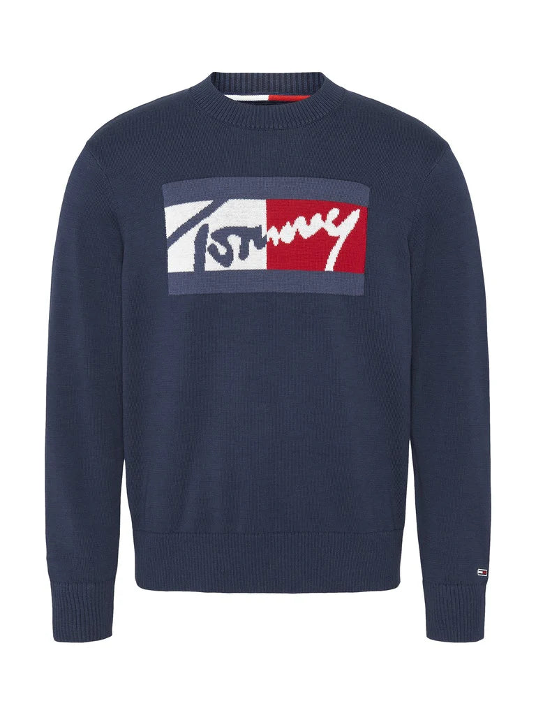 TOMMY JEANS Crew Neck Relaxed Fit Jumper