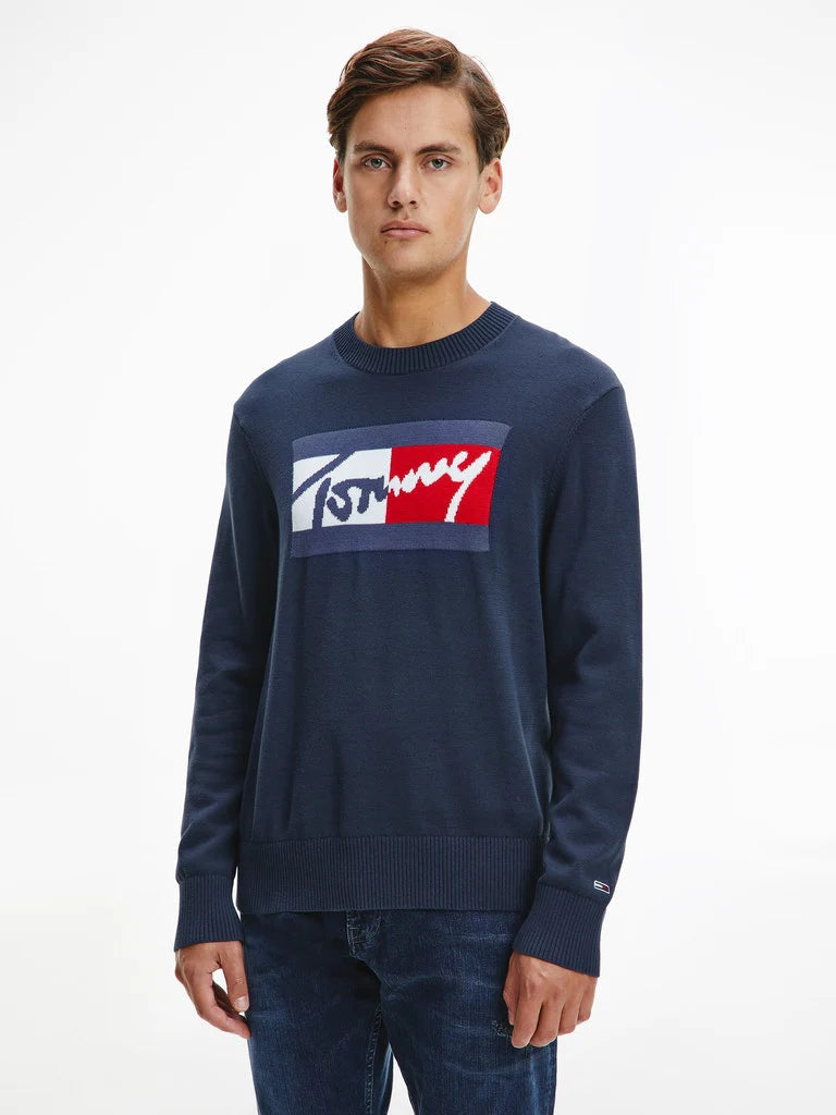 TOMMY JEANS Crew Neck Relaxed Fit Jumper