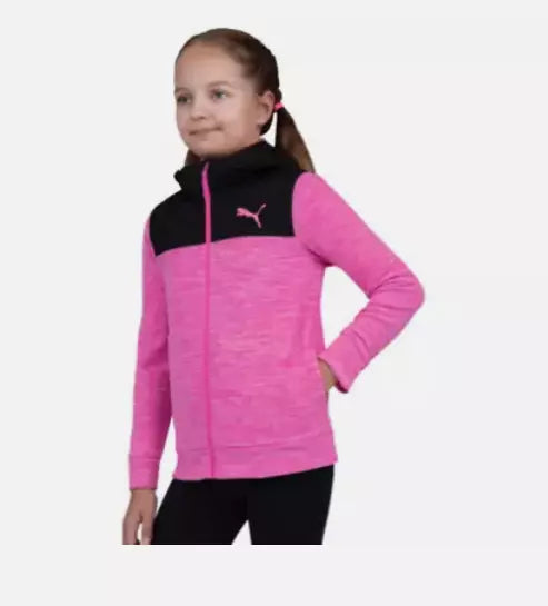 PUMA Girls Zip Hoodie Sweater