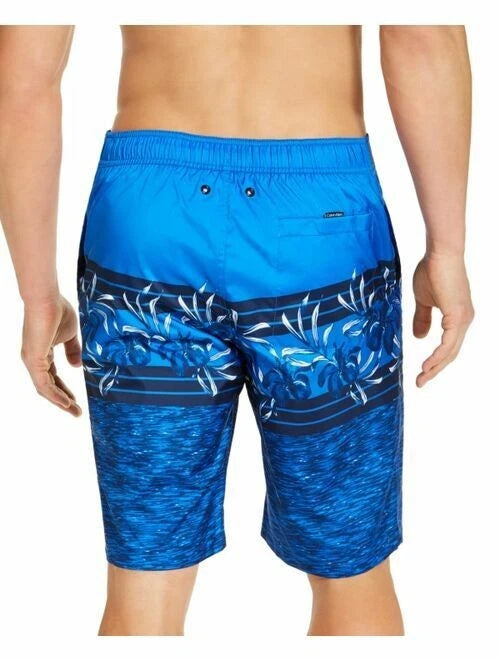 CALVIN KLEIN Men.s Swimwear Blue Printed Shorts