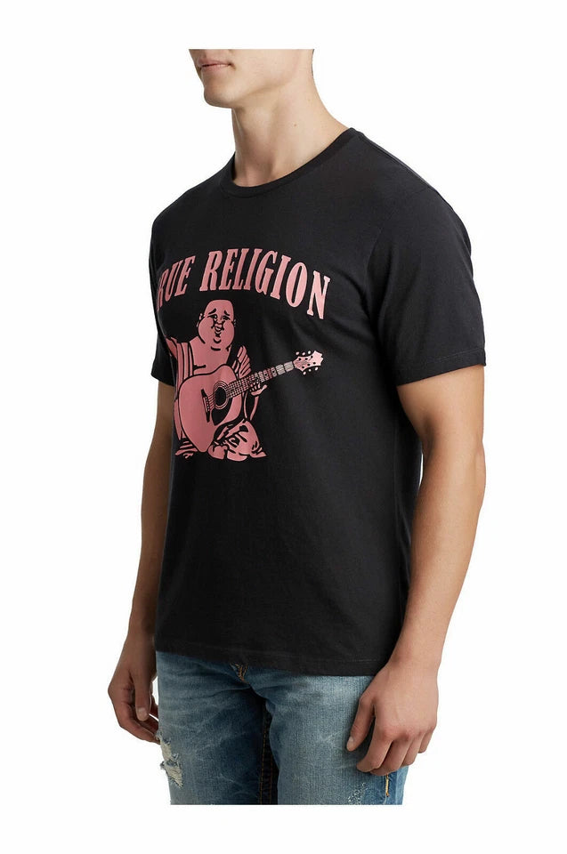 TRUE RELIGION T-shirt  Neon Buddha Short Sleeve Crew Neck Tee