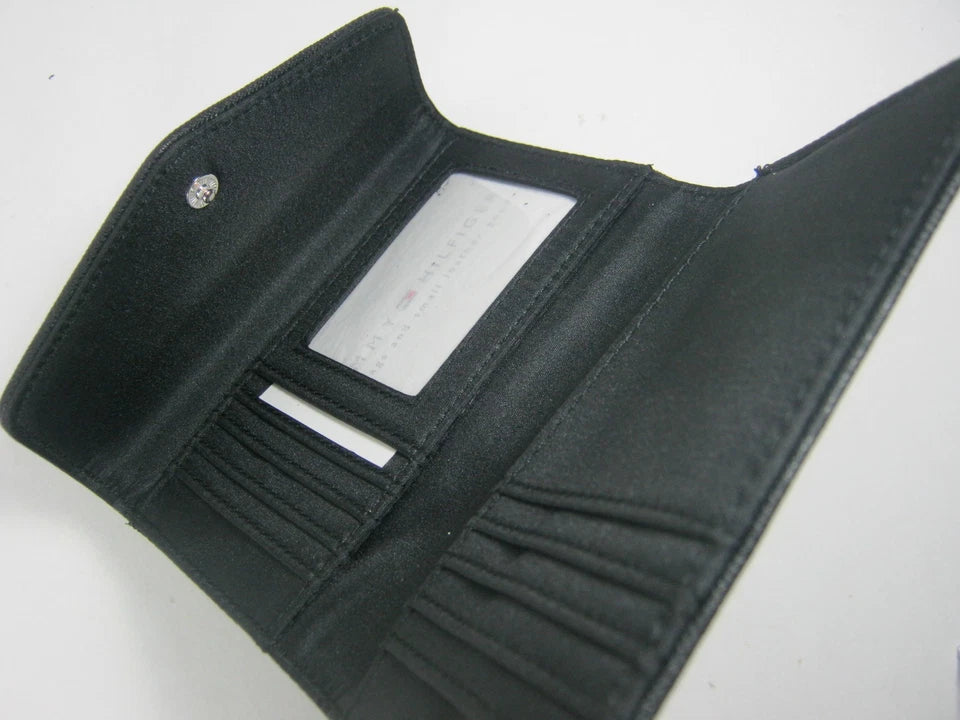 Tommy Hilfiger Small Wallet Clutch Black - HIPPO US Brands Tommy Hilfiger