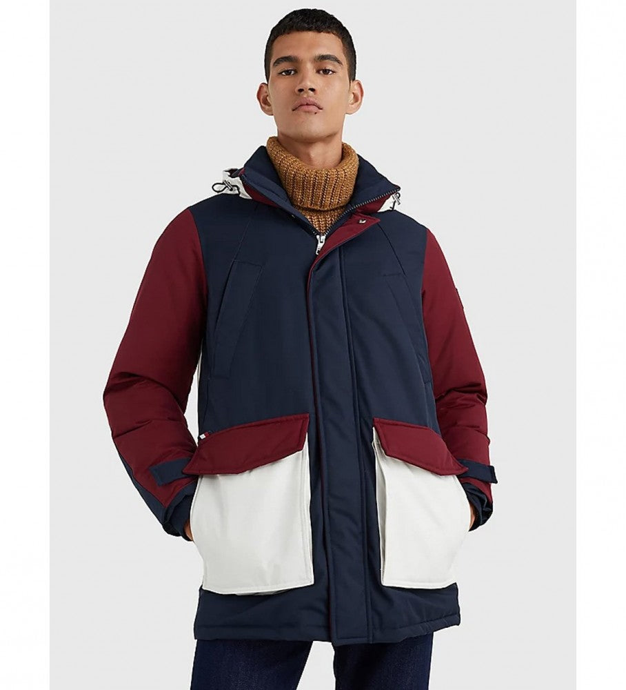 TOMMY HILFIGER ROCKIE PARKA NAVY, BEIGE
