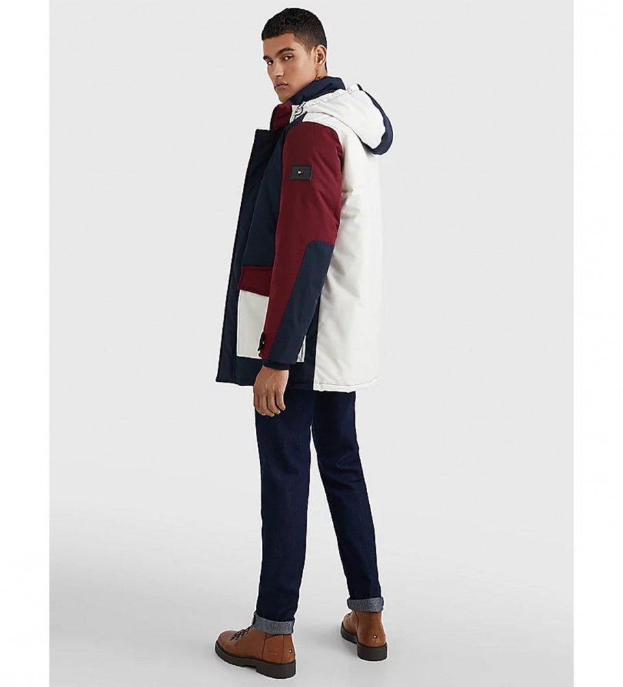TOMMY HILFIGER ROCKIE PARKA NAVY, BEIGE
