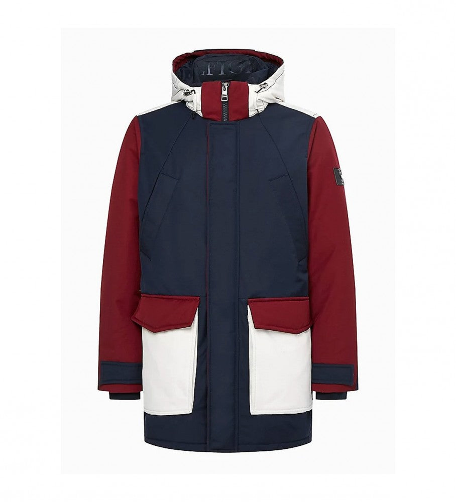 TOMMY HILFIGER ROCKIE PARKA NAVY, BEIGE