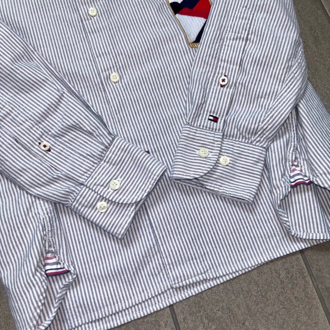TOMMY HILFIGER Oxford Striped Logo Shirt