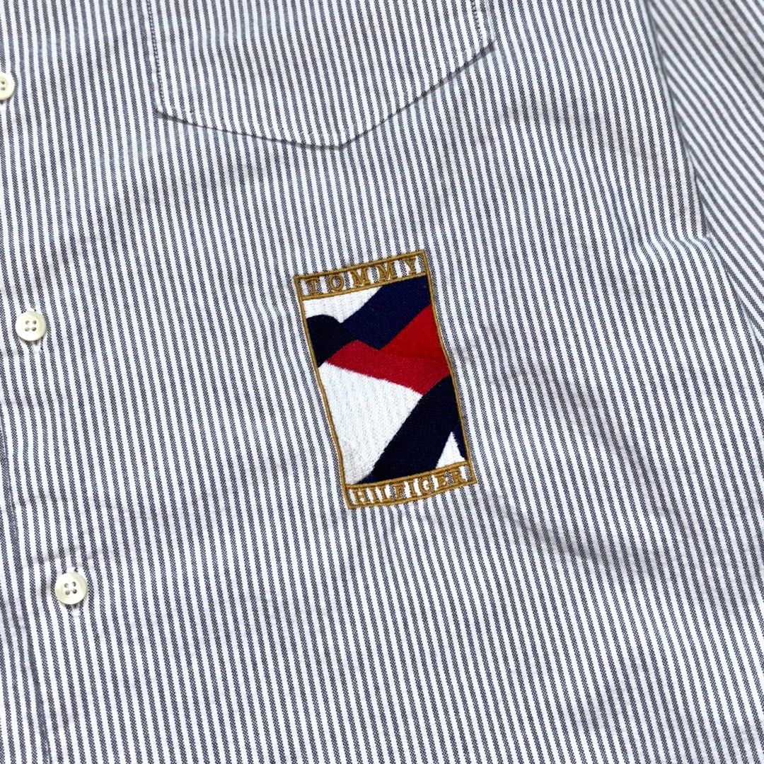 TOMMY HILFIGER Oxford Striped Logo Shirt